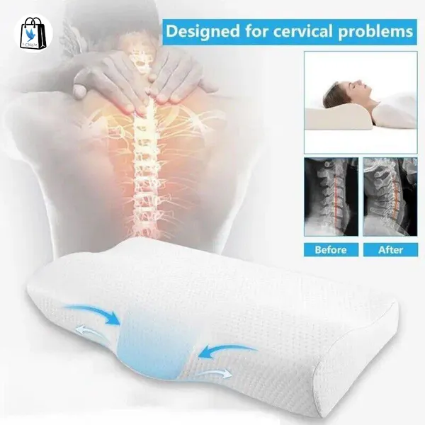 Cervical_Contour_Memory_Foam_Pillow_for_Sleeping,Orthopedic_Pillow_for_Neck_Pain