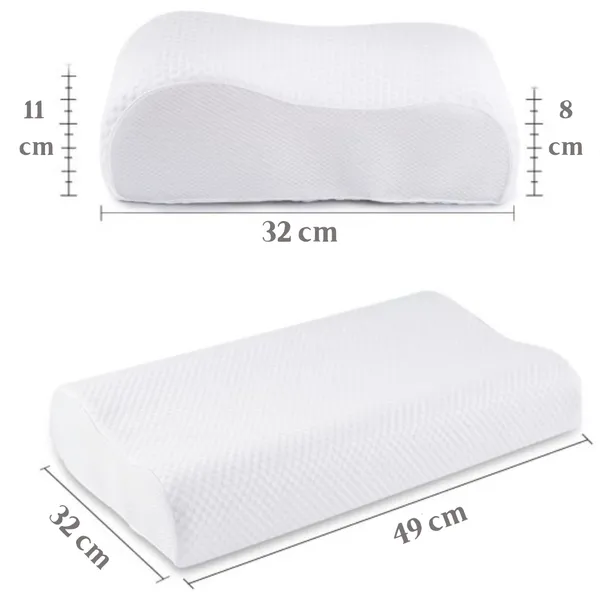 Cervical_Contour_Memory_Foam_Pillow_for_Sleeping,Orthopedic_Pillow_for_Neck_Pain_With_Zip_Cover