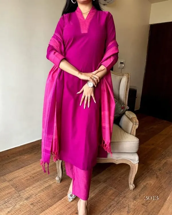 BABY_PINK_SOUTH_COTTON_KURTA_WITH_PANT_&_SOUTH_COTTON_DUOATTA_SET.