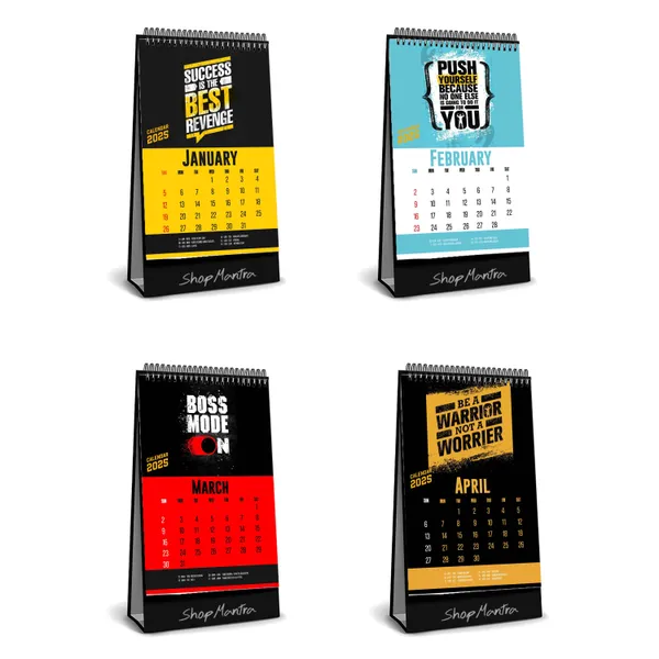 Table_Top_Desk_Standing_Calendar_2025_Desk_Calendar_2025_Table_Calendar_2025_Home_And_Office_Calendar_2025_Motivational_Quotes_Desk_Calendar_2025_Size_5.5"_X_9"_Inch