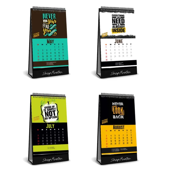Table_Top_Desk_Standing_Calendar_2025_Desk_Calendar_2025_Table_Calendar_2025_Home_And_Office_Calendar_2025_Motivational_Quotes_Desk_Calendar_2025_Size_5.5"_X_9"_Inch