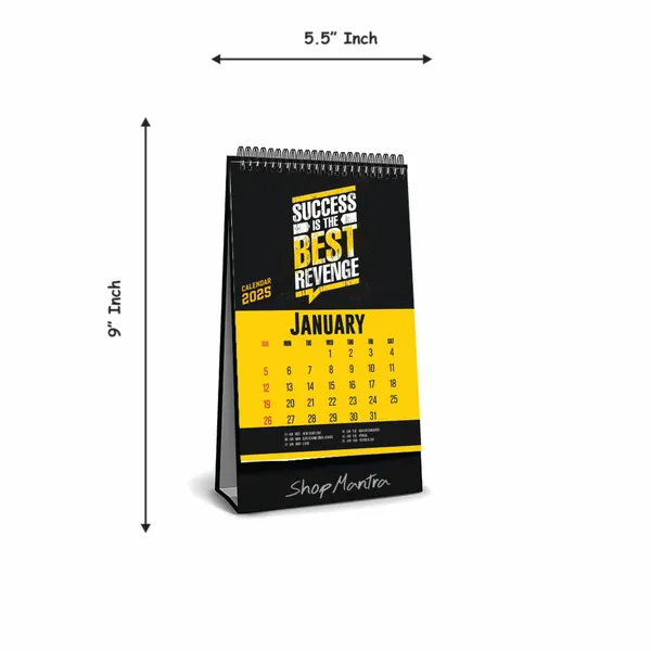 Table_Top_Desk_Standing_Calendar_2025_Desk_Calendar_2025_Table_Calendar_2025_Home_And_Office_Calendar_2025_Motivational_Quotes_Desk_Calendar_2025_Size_5.5"_X_9"_Inch