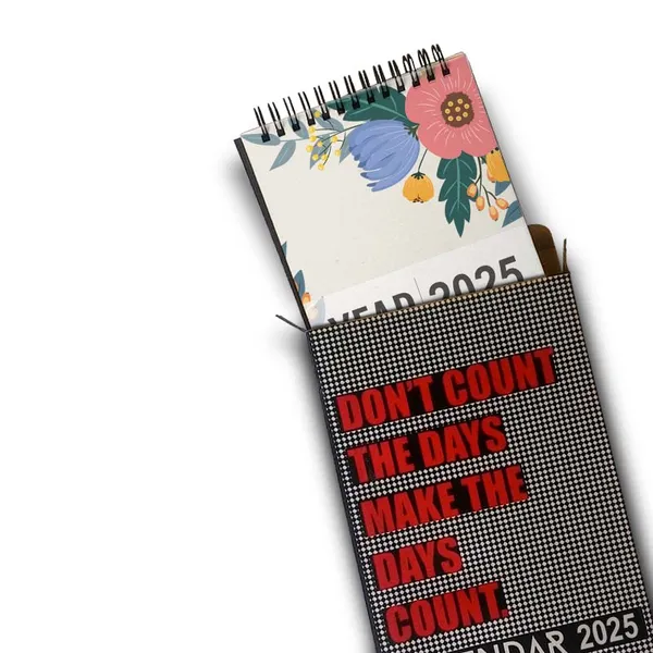 Table_Top_Desk_Standing_Calendar_2025_Desk_Calendar_2025_Table_Calendar_2025_Home_And_Office_Calendar_2025_Ful_Flower_Pattern_Standing_Calendar_2025_Size_5.5"_X_9"_Inch