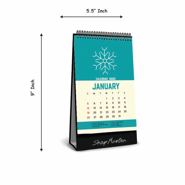 Table_Top_Desk_Standing_Calendar_2025_Desk_Calendar_2025_Table_Calendar_2025_Home_And_Office_Calendar_2025_Cute_Icon_Standing_Calendar_2025_Size_5.5"_X_9"_Inch