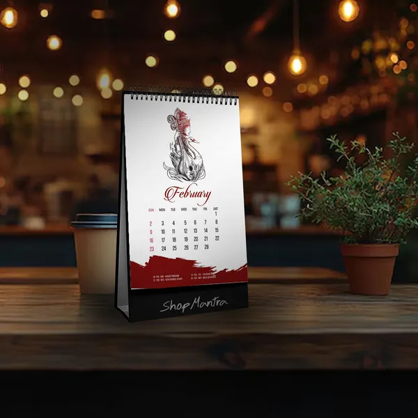 ShopMantra_Table_Top_Desk_Standing_Calendar_2025_|_Desk_Calendar_2025_|_Table_Calendar_2025_|_Home_and_Office_Calendar_2025_|_Indian_Festivals_Based_Desk_Calendar_2025_(Size_5.5"_x_9"_Inch)