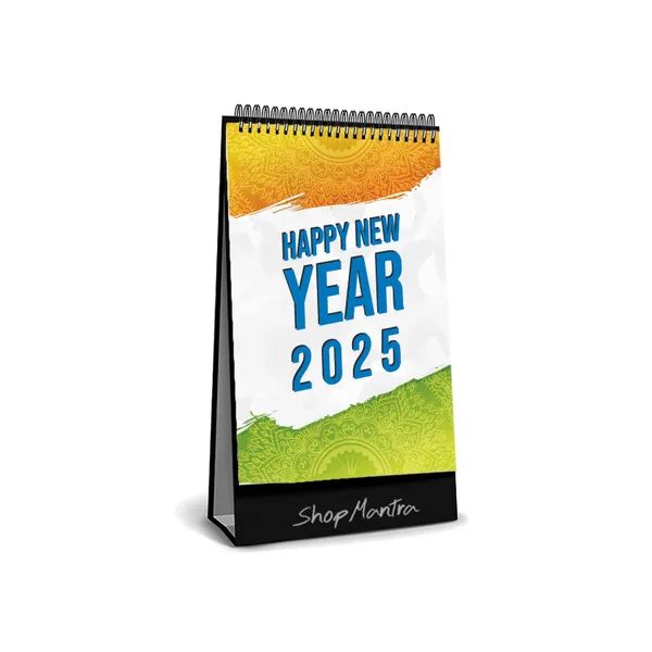 ShopMantra_Table_Top_Desk_Standing_Calendar_2025_|_Desk_Calendar_2025_|_Table_Calendar_2025_|_Home_and_Office_Calendar_2025_|_Indian_Festivals_Based_Desk_Calendar_2025_(Size_5.5"_x_9"_Inch)