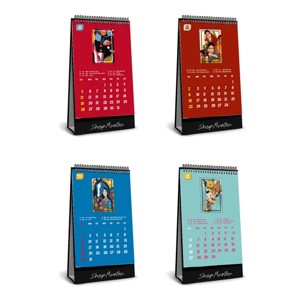 ShopMantra_Table_Top_Desk_Standing_Calendar_2025_|_Desk_Calendar_2025_|_Table_Calendar_2025_|_Home_and_Office_Calendar_2025_|_Modern_Art_Print_Desk_Calendar_2025_(Size_5.5"_x_9"_Inch)