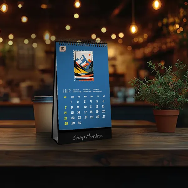 ShopMantra_Table_Top_Desk_Standing_Calendar_2025_|_Desk_Calendar_2025_|_Table_Calendar_2025_|_Home_and_Office_Calendar_2025_|_Modern_Art_Print_Desk_Calendar_2025_(Size_5.5"_x_9"_Inch)