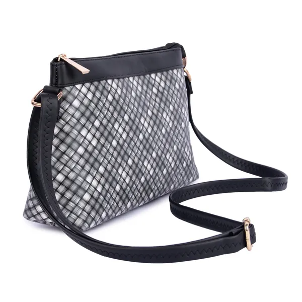 ShopMantra_Women's_PU_Leather_Sling_Bag_-_Stylish_Crossbody_Shoulder_Bag_with_Adjustable_Strap,_Spacious_Interior,_and_Zippered_Compartments-Black