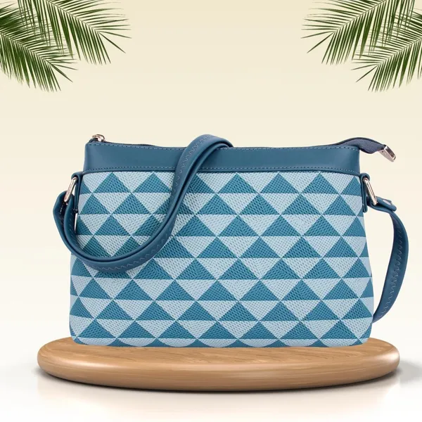 ShopMantra_Women's_PU_Leather_Sling_Bag_-_Stylish_Crossbody_Shoulder_Bag_with_Adjustable_Strap,_Spacious_Interior,_and_Zippered_Compartments-Blue