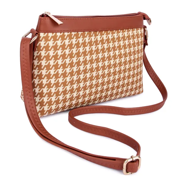 ShopMantra_Women's_PU_Leather_Sling_Bag_-_Stylish_Crossbody_Shoulder_Bag_with_Adjustable_Strap,_Spacious_Interior,_and_Zippered_Compartments-Brown