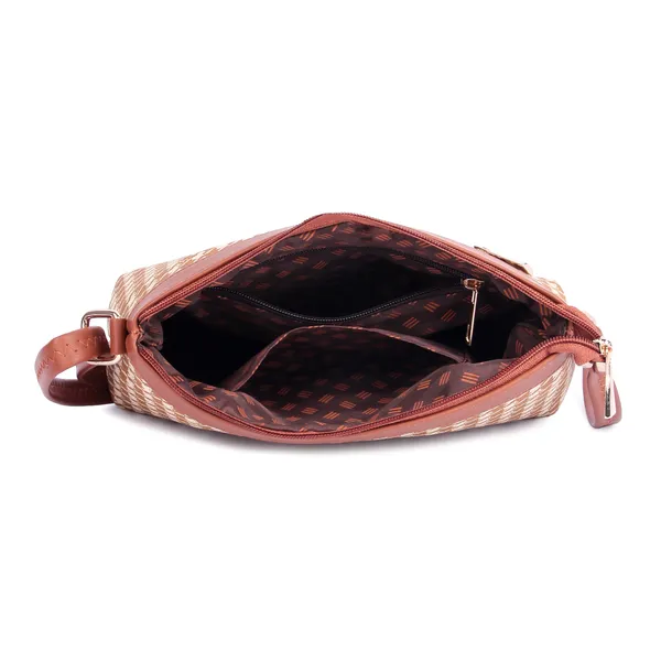ShopMantra_Women's_PU_Leather_Sling_Bag_-_Stylish_Crossbody_Shoulder_Bag_with_Adjustable_Strap,_Spacious_Interior,_and_Zippered_Compartments-Brown