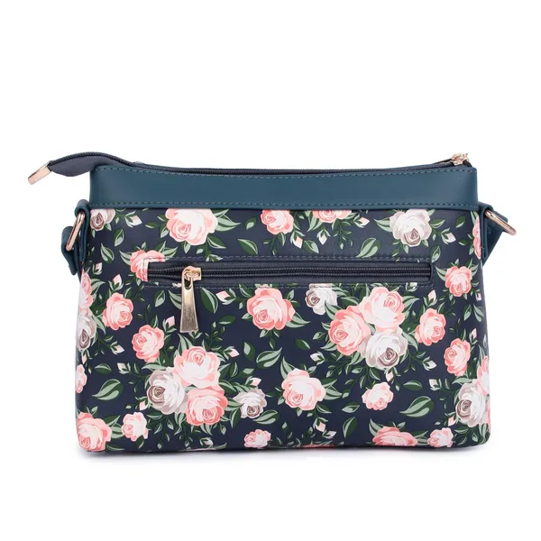 ShopMantra_Women's_PU_Leather_Sling_Bag_-_Stylish_Crossbody_Shoulder_Bag_with_Adjustable_Strap,_Spacious_Interior,_and_Zippered_Compartments-Navy_Blue