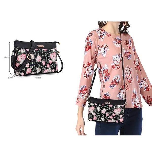 ShopMantra_Women's_PU_Leather_Sling_Bag_-_Stylish_Crossbody_Shoulder_Bag_with_Adjustable_Strap,_Spacious_Interior,_and_Zippered_Compartments-Navy_Blue