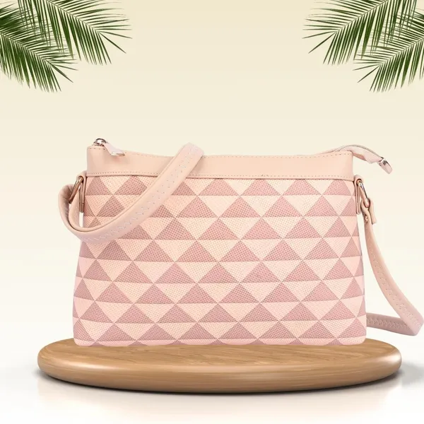 ShopMantra_Women's_PU_Leather_Sling_Bag_-_Stylish_Crossbody_Shoulder_Bag_with_Adjustable_Strap,_Spacious_Interior,_and_Zippered_Compartments-Peach