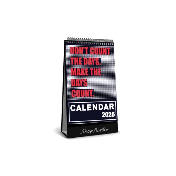 Table_Top_Desk_Standing_Calendar_2025_Desk_Calendar_2025_Table_Calendar_2025_Home_And_Office_Calendar_2025_Startup_Motivational_Quotes_Desk_Calendar_2025_Size_5.5"_X_9"_Inch