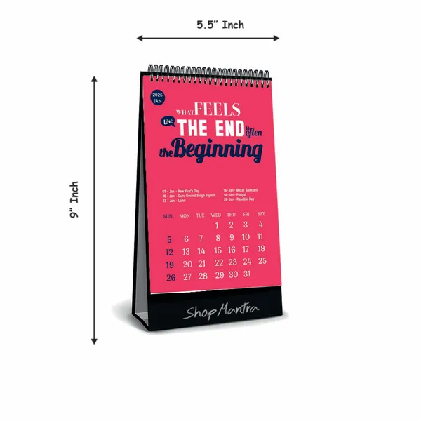 2025_Tabletop_Desk_Calendar,Elegant_Standing_Design_for_Office_&_Home_Motivational_Life_Quotes_Calendar_2025