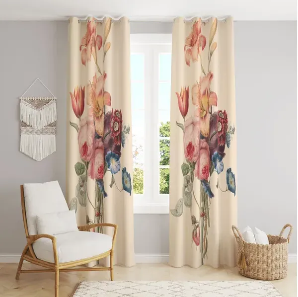Pack_Of_2-_Polyester_piece_Cream_floral_printed_Heavy__European_semi_transparent_Curtains_Grommet_Curtain?for?Living?Room