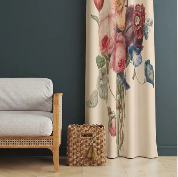 Pack_Of_2-_Polyester_piece_Cream_floral_printed_Heavy__European_semi_transparent_Curtains_Grommet_Curtain?for?Living?Room