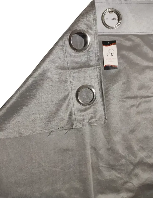 Pack_of_2_solid_grey_Color_Heavy__European_semi_transparent_Curtains_Grommet_Curtain_for_Living_Room