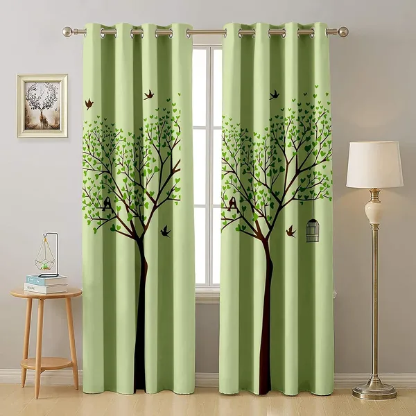 Pack_Of_2-_Polyester_piece_Green_printed_Color_Heavy__European_semi_transparent_Curtains_Grommet_Curtain?for?Living?Room