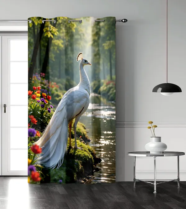 PACK_OF_2_High_Quality_3D_Digital_Print_Eyelet_Curtain_for_Home_&_Office_|_Premium_Polyester_Door/Window_Curtain_|_Modern_Stylish_Floral_Abstract_Room_Decor❤️