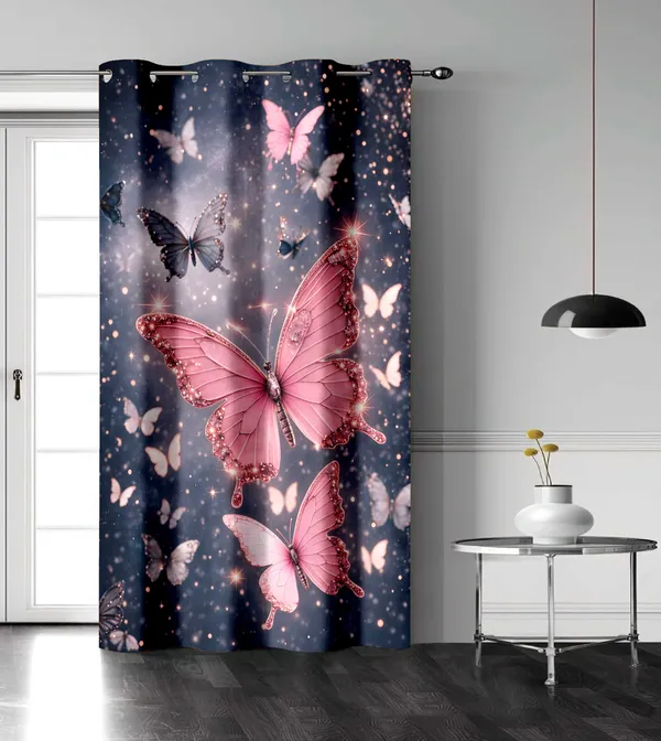PACK_OF_2__High_Quality_3D_Digital_Print_Eyelet_Curtain_for_Home_&_Office_|_Premium_Polyester_Door/Window_Curtain_|_Modern_Stylish_Floral_Abstract_Room_Decor❤️