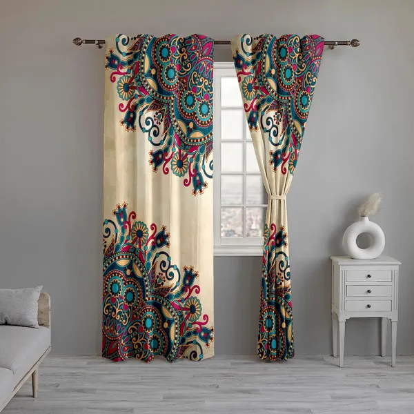 Pack_Of_2-_Polyester_piece_Cream_Flower_print_Heavy__European_semi_transparent_Curtains_Grommet_Curtain?for?Living?Room