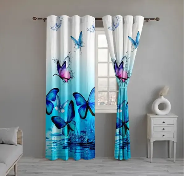 Pack_Of_2-_Polyester_piece_Grey_floral__Heavy__European_semi_transparent_Curtains_Grommet_Curtain?for?Living?Room