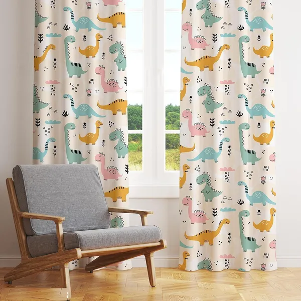 Pack_Of_2-_Polyester_piece_White_Animal_printed_Heavy__European_semi_transparent_Curtains_Grommet_Curtain?for?Living?Room