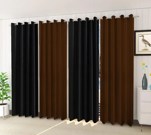 Pack_Of_4-_Polyester_solid_piece_Heavy__European_semi_transparent_Curtains_Grommet_Curtain?for?Living?Room