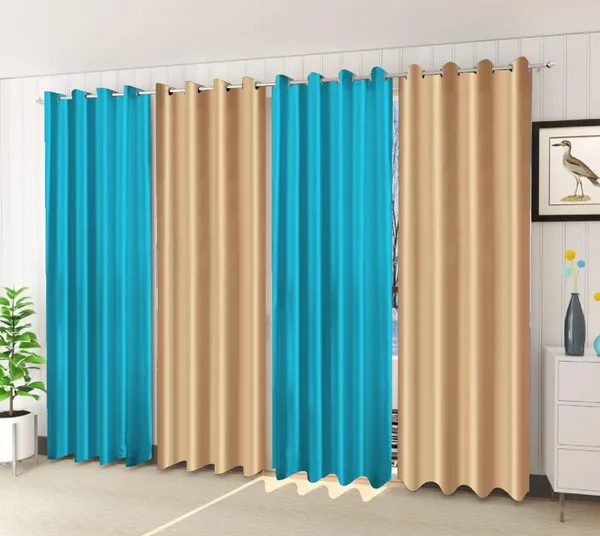 Pack_Of_4-_Polyester_solid_piece_Heavy__European_semi_transparent_Curtains_Grommet_Curtain?for?Living?Room
