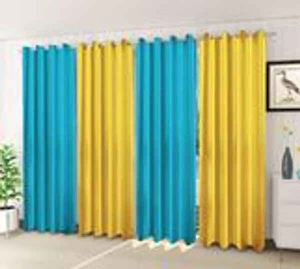 Pack_Of_4-_Polyester_solid_piece_Heavy__European_semi_transparent_Curtains_Grommet_Curtain?for?Living?Room