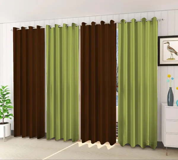 Pack_Of_4-_Polyester_solid_piece_Heavy__European_semi_transparent_Curtains_Grommet_Curtain?for?Living?Room