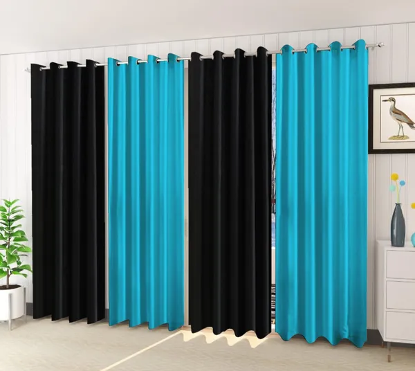 Pack_Of_4-_Polyester_solid_piece_Heavy__European_semi_transparent_Curtains_Grommet_Curtain?for?Living?Room