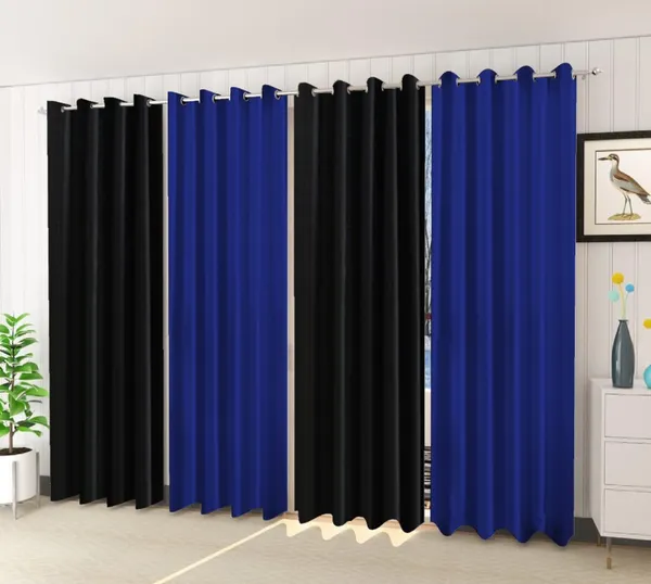 Pack_Of_4-_Polyester_solid_piece_Heavy__European_semi_transparent_Curtains_Grommet_Curtain?for?Living?Room