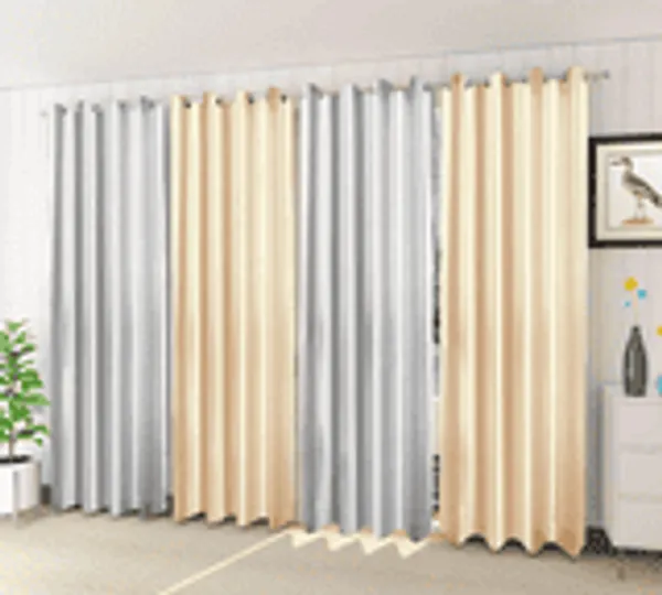 Pack_Of_4-_Polyester_solid_piece_Heavy__European_semi_transparent_Curtains_Grommet_Curtain?for?Living?Room