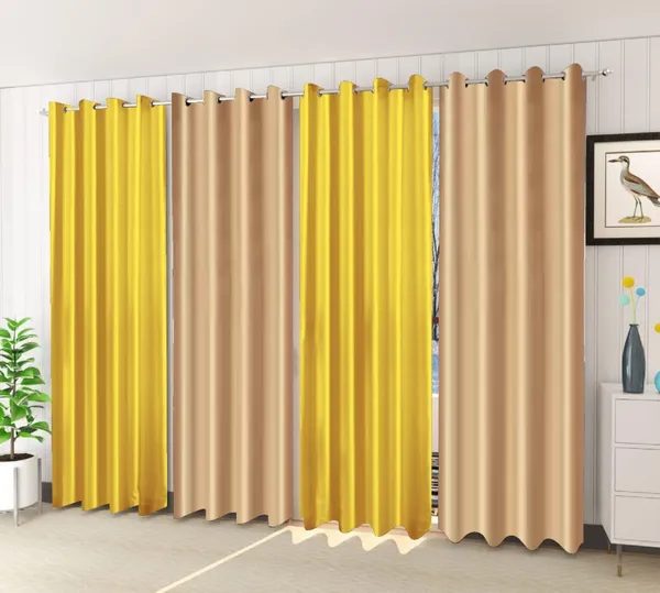 Pack_Of_4-_Polyester_solid_piece_Heavy__European_semi_transparent_Curtains_Grommet_Curtain?for?Living?Room