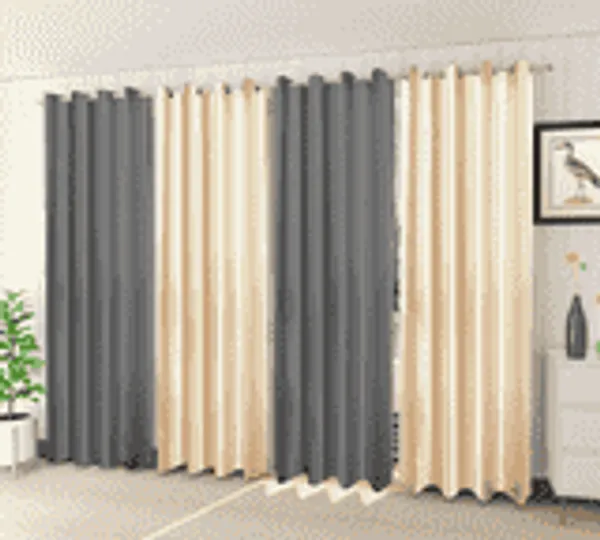 Pack_Of_4-_Polyester_solid_piece_Heavy__European_semi_transparent_Curtains_Grommet_Curtain?for?Living?Room