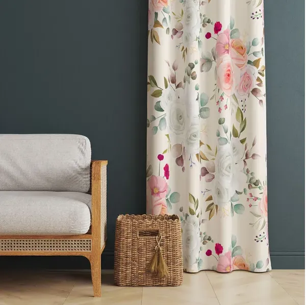 Pack_Of_2-_Polyester_piece_Cream_Flower_print_Heavy__European_semi_transparent_Curtains_Grommet_Curtain?for?Living?Room