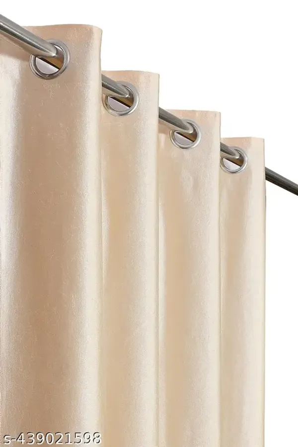 Pack_of_2_soild__curtain__Cream__Color_Heavy__European_semi_transparent_Curtains_Grommet_Curtain_for_Living_Room