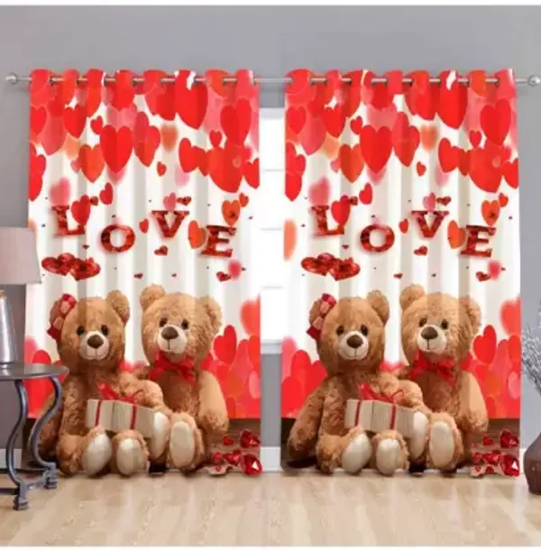 Pack_Of_2-_Polyester_piece_Red_Teddy_printed_Heavy__European_semi_transparent_Curtains_Grommet_Curtain?for?Living?Room