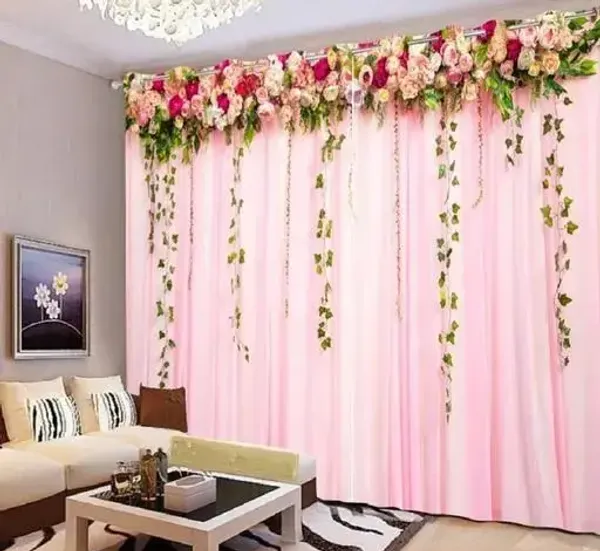 Pack_Of_2-_Polyester_piece_Grey_floral__Heavy__European_semi_transparent_Curtains_Grommet_Curtain?for?Living?Room