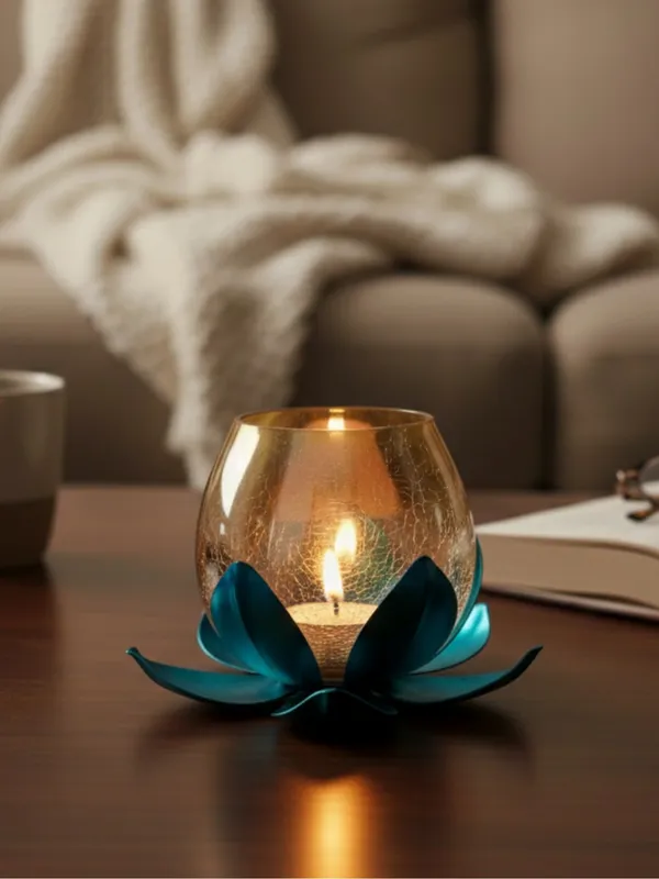 Blue_Lotus_Candle_Holder_pack_of_1