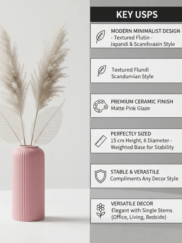 Modern_Ceramic_Flower_Vase_Pink_Matt-_6"(Small_-Without_Flower)