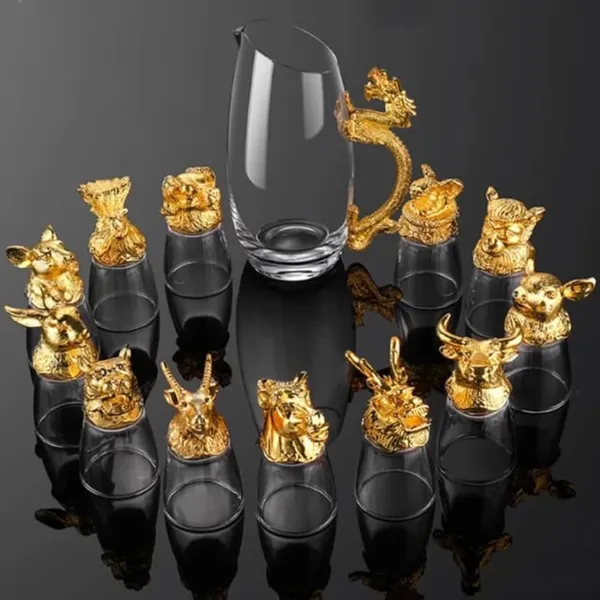 SHOT_GLASSES_SET_OF_12_PC_WITH_SERVING_PITURE_GOLD_FINISH