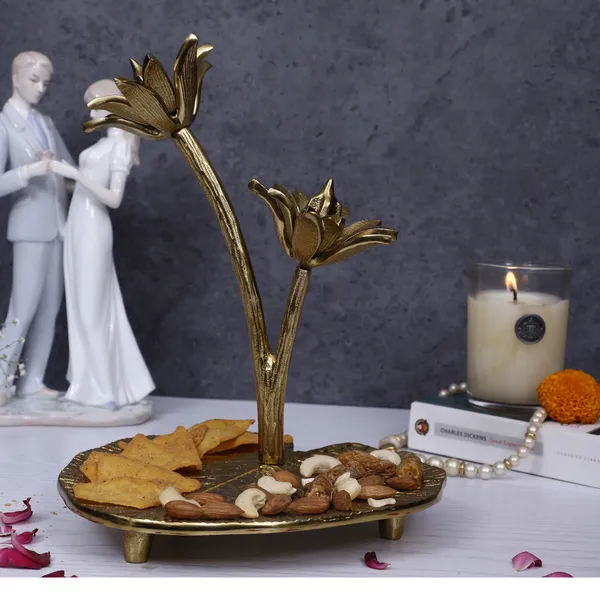 Lotus_Leaf_Snacks_Tray_Gold_pack_of_1