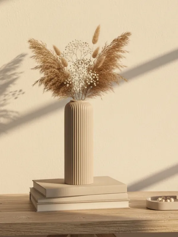 Modern_Ceramic_Flower_Vase_Beidge_Matt-10"(LARGE-Without_Flower)