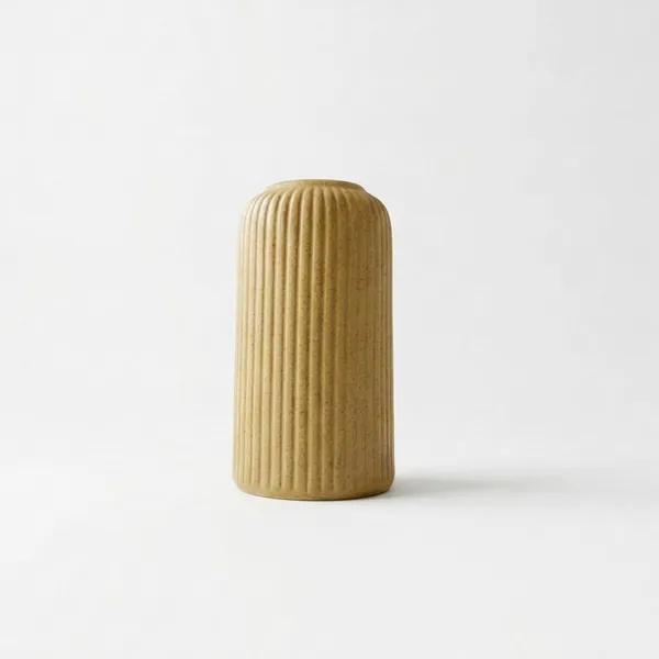 Modern_Ceramic_Flower_Vase__Text_BROWN_-_6"(Small_-Without_Flower)