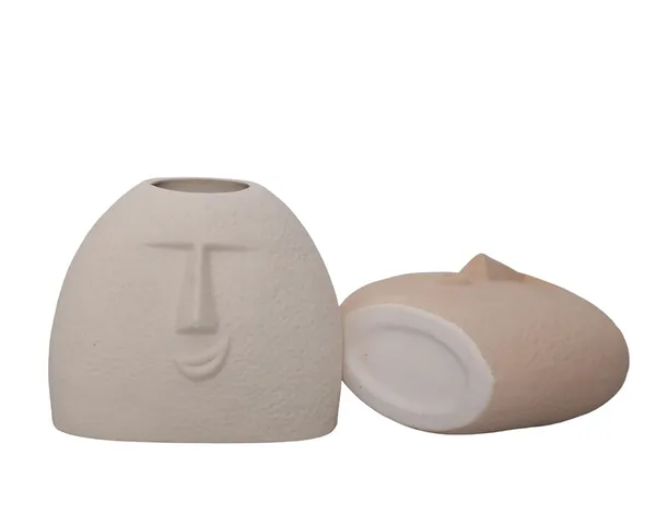 Ceramic_Blowing_Kiss_Face_Flower_Vase_Set_of_2pcs_(Beidge-White_)